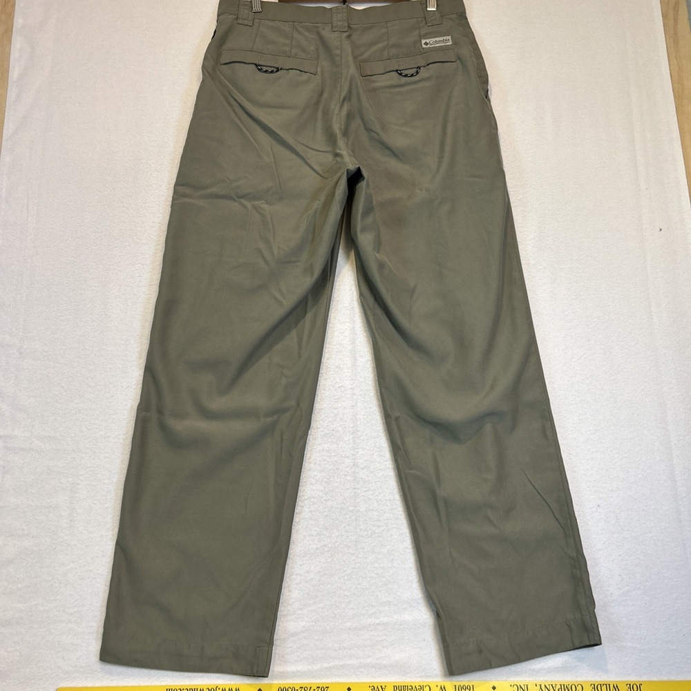 Columbia GRT Pants Mens 34x30 Beige Pleated Outdoor Hiking Fishing Gorpcore - Picture 8 of 11